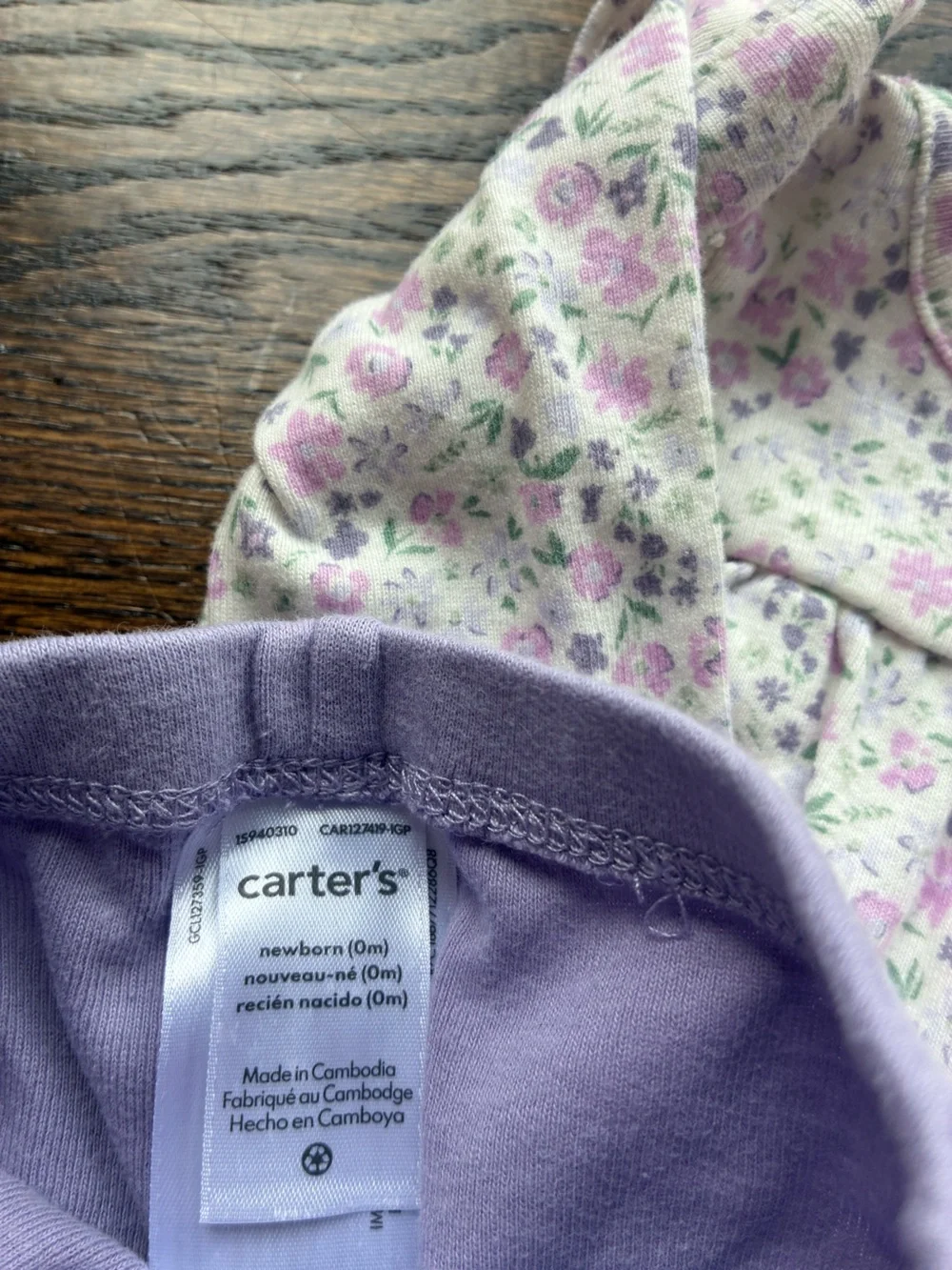 Baby girl floral outfit